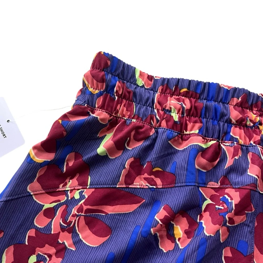 Athleta Womens XXS Blue Purple Pink Floral Crossroads Shorts Run Athletic 881779